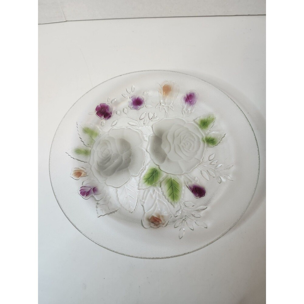 10" Stained Glass Plate Indonesia